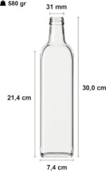 1000 ML MARASCA ŞİŞE KORUMA STRAFORU50 ADET - Görsel 3