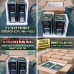 2’li 5 Litre Zeytinyağı Teneke Koruma Straforu + Koli | Kargo Güvenli Paketleme